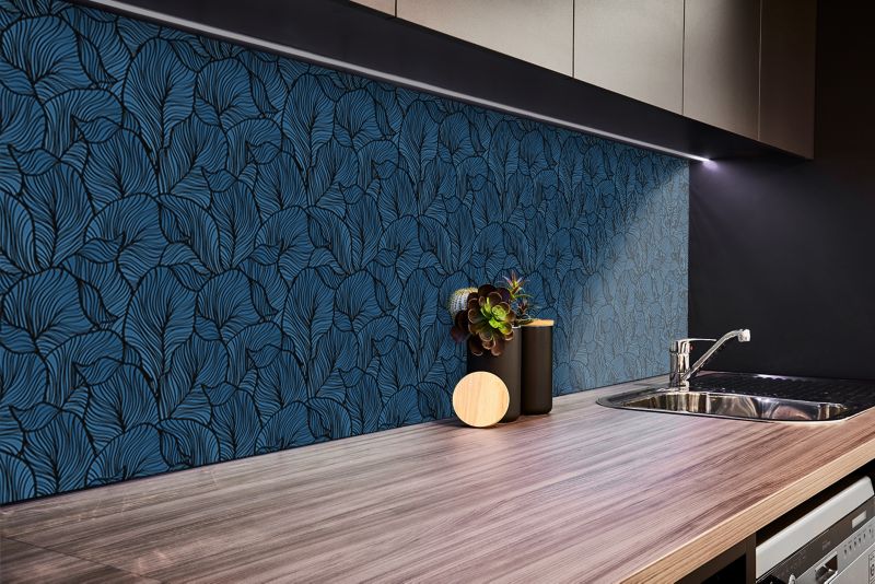 Panel samoprzylepny Tulup 100x50 cm Liście retro 1 szt.