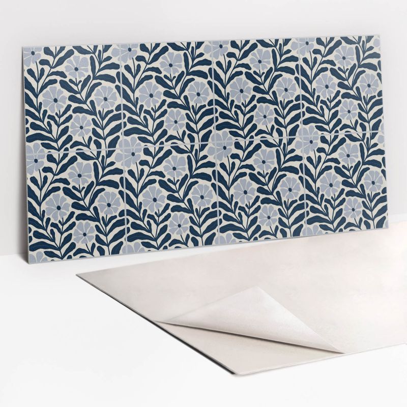 Panel samoprzylepny Tulup 100x50 cm Malowane kwiaty 1 szt. II