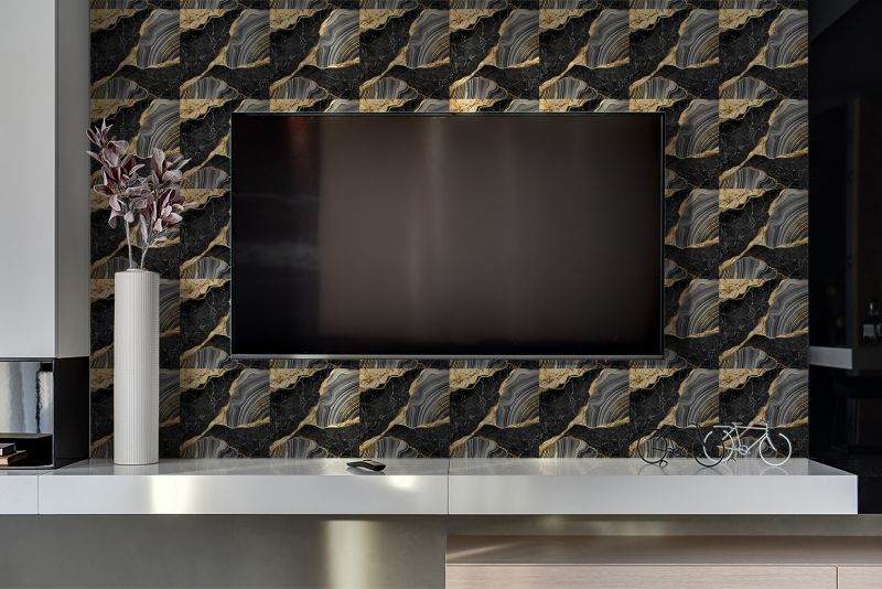 Panel samoprzylepny Tulup 100x50 cm Marmurowa mozaika 1 szt.