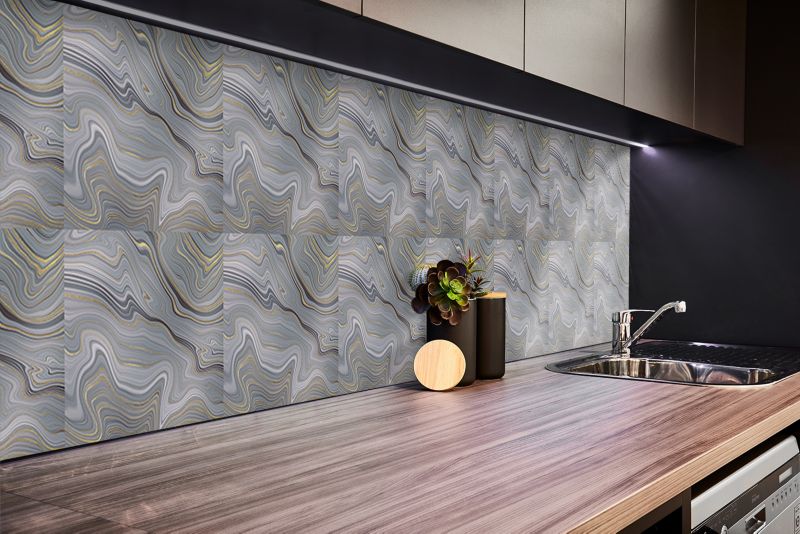 Panel samoprzylepny Tulup 100x50 cm Marmurowe fale 1 szt.