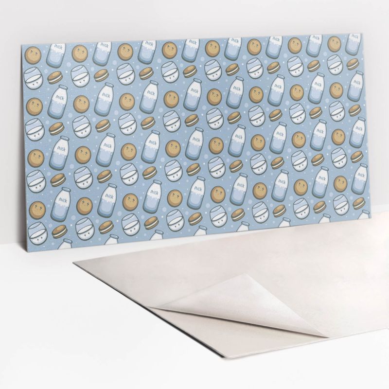 Panel samoprzylepny Tulup 100x50 cm Mleko i ciasteczko 1 szt.
