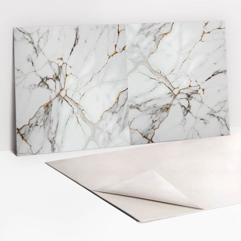 Panel samoprzylepny Tulup 100x50 cm Modny marmur i złoto 1 szt.