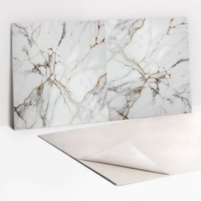 Panel samoprzylepny Tulup 100x50 cm Modny marmur i złoto 1 szt.
