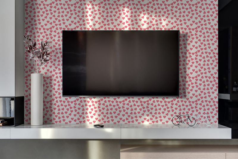 Panel samoprzylepny Tulup 100x50 cm Motyw serca 1 szt.