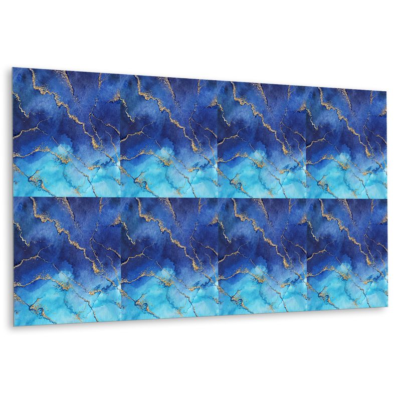 Panel samoprzylepny Tulup 100x50 cm Niebieski marmur 1 szt.