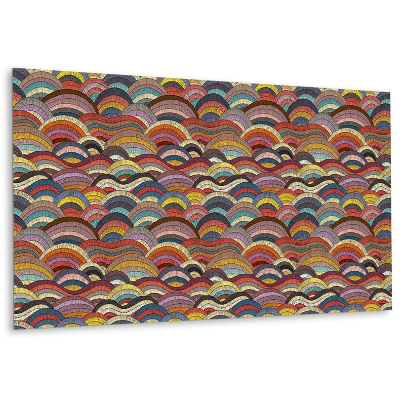 Panel samoprzylepny Tulup 100x50 cm Patchworkowe fale 1 szt.