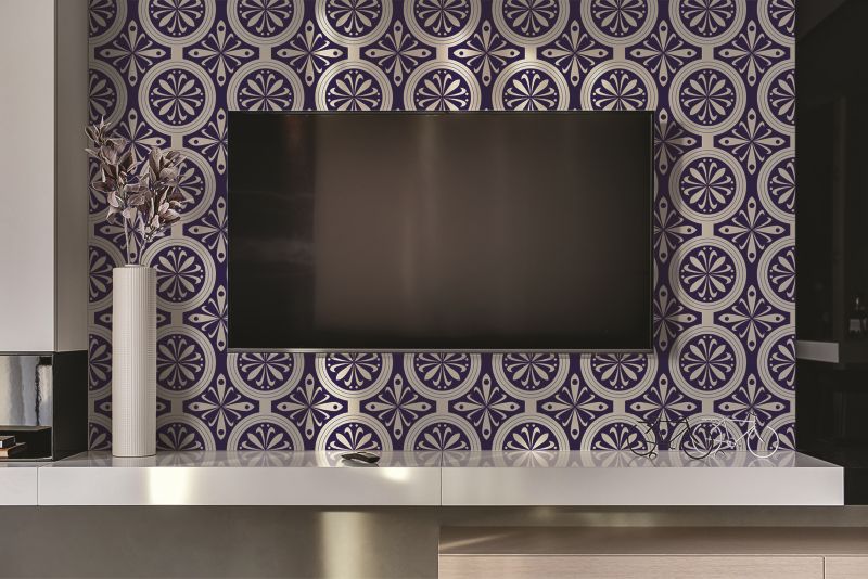 Panel samoprzylepny Tulup 100x50 cm Pawie pióra 1 szt.