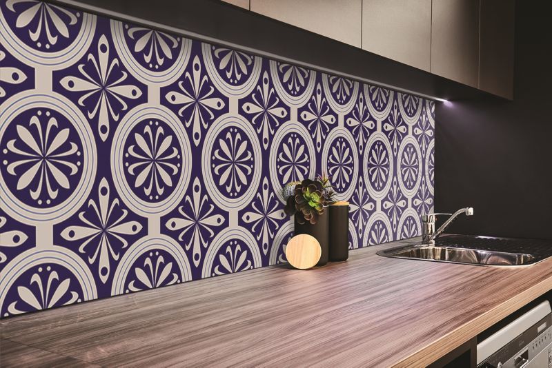 Panel samoprzylepny Tulup 100x50 cm Pawie pióra 1 szt.