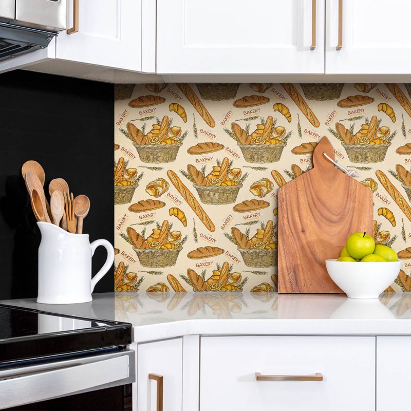 Panel samoprzylepny Tulup 100x50 cm Rysunkowe pieczywo 1 szt. II