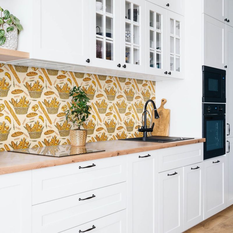 Panel samoprzylepny Tulup 100x50 cm Rysunkowe pieczywo 1 szt. II
