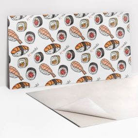 Panel samoprzylepny Tulup 100x50 cm Rysunkowe sushi 1 szt. II