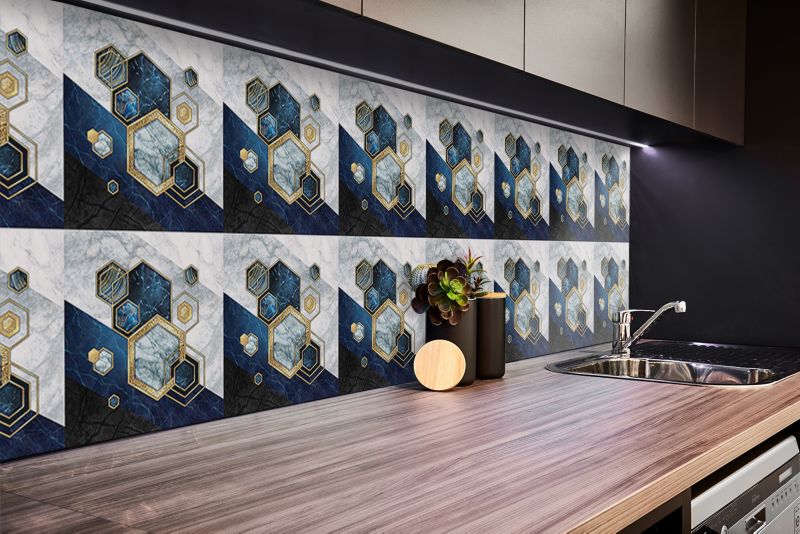 Panel samoprzylepny Tulup 100x50 cm Streszczenie sześciokąty 1 szt.