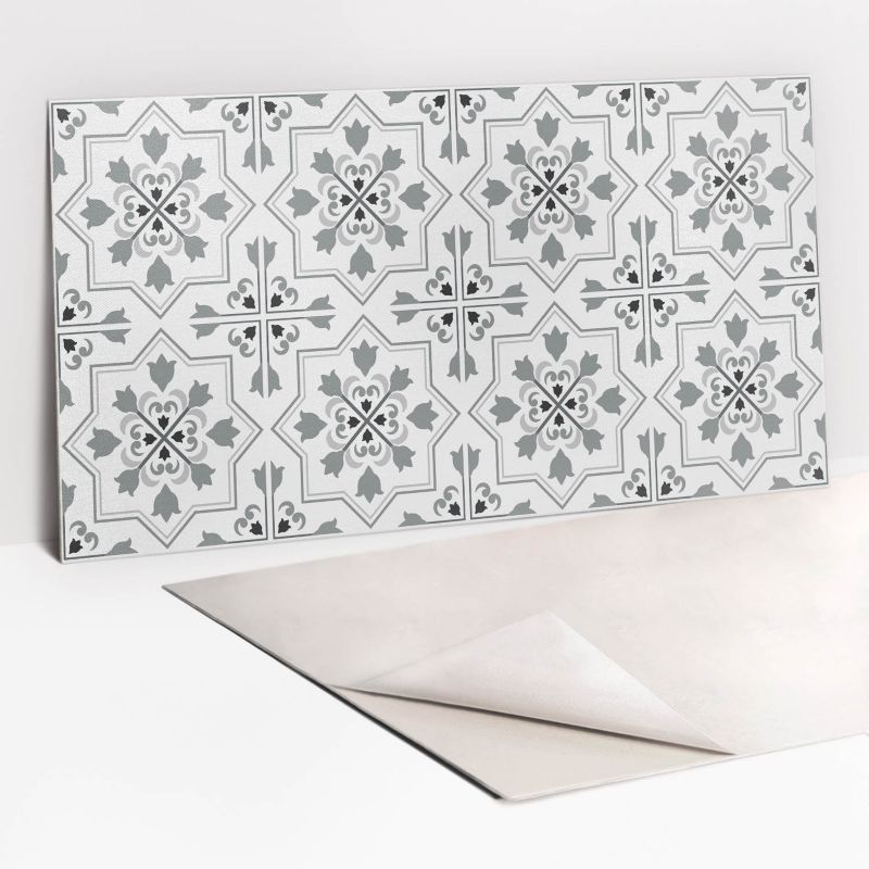 Panel samoprzylepny Tulup 100x50 cm Szary ornament 1 szt.