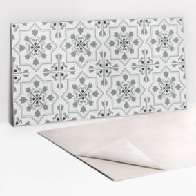 Panel samoprzylepny Tulup 100x50 cm Szary ornament 1 szt.