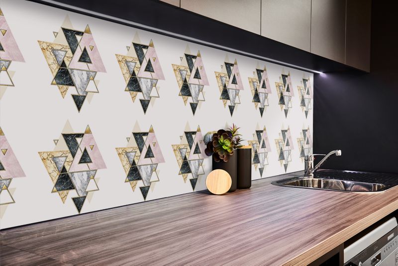 Panel samoprzylepny Tulup 100x50 cm Trójkąty geometryczne 1 szt.
