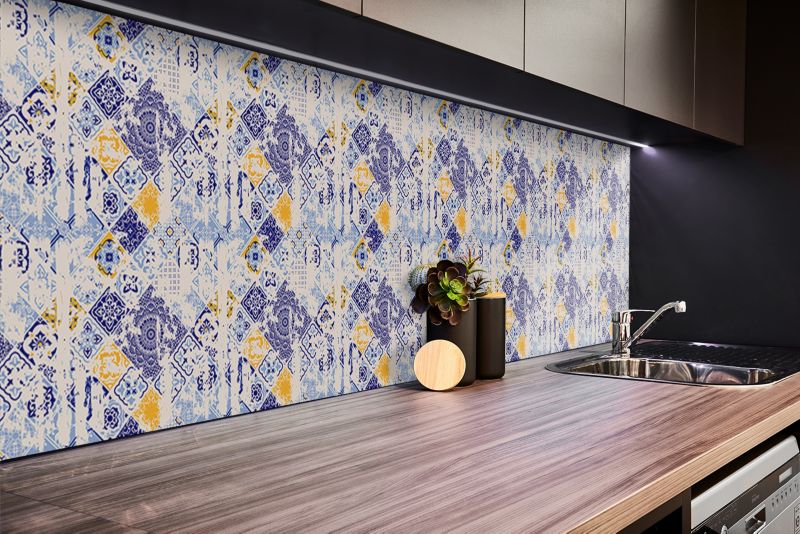 Panel samoprzylepny Tulup 100x50 cm Vintage Azulejo 1 szt.