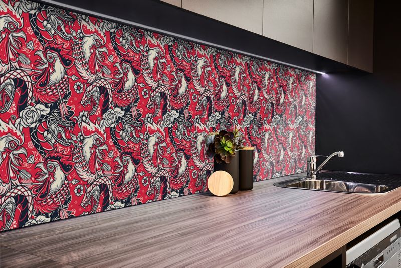 Panel samoprzylepny Tulup 100x50 cm Wąż i Kogut 1 szt.