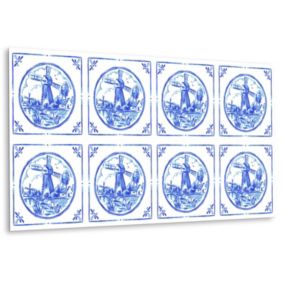 Panel samoprzylepny Tulup 100x50 cm W stylu Azulejo 1 szt.