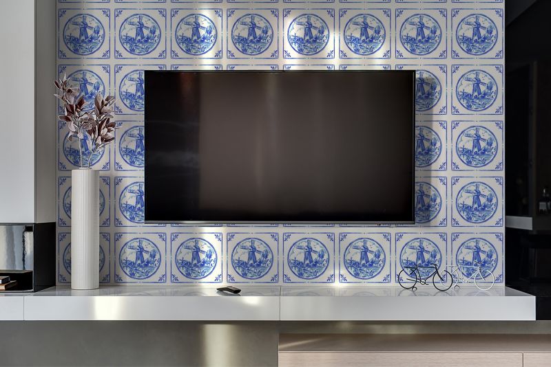 Panel samoprzylepny Tulup 100x50 cm W stylu Azulejo 1 szt.