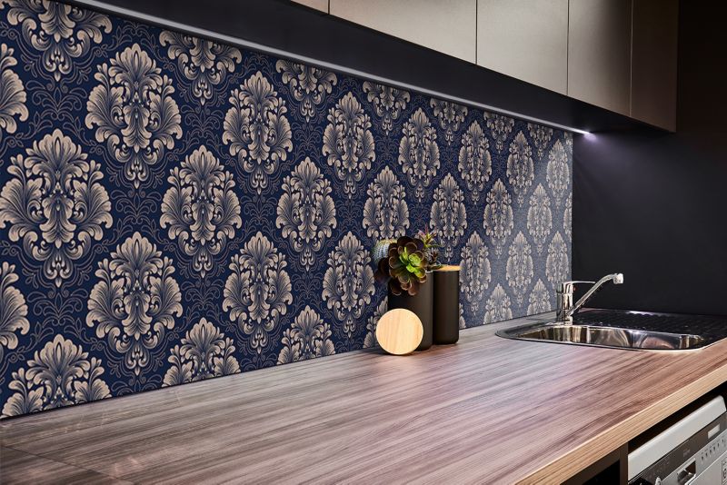 Panel samoprzylepny Tulup 100x50 cm Wzór adamaszku 1 szt.