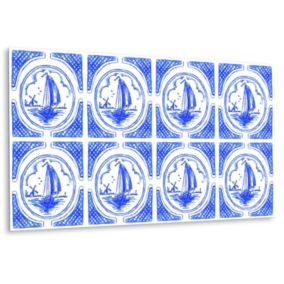 Panel samoprzylepny Tulup 100x50 cm Wzór azulejo 1 szt.