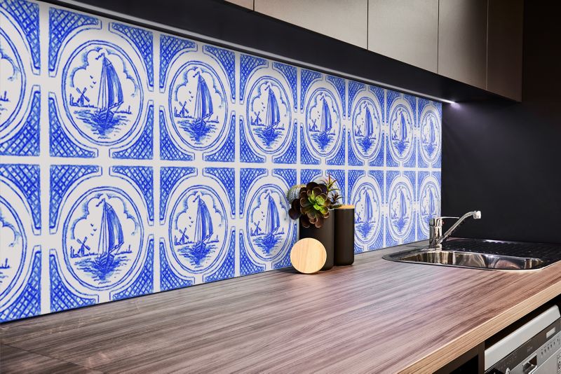 Panel samoprzylepny Tulup 100x50 cm Wzór azulejo 1 szt.