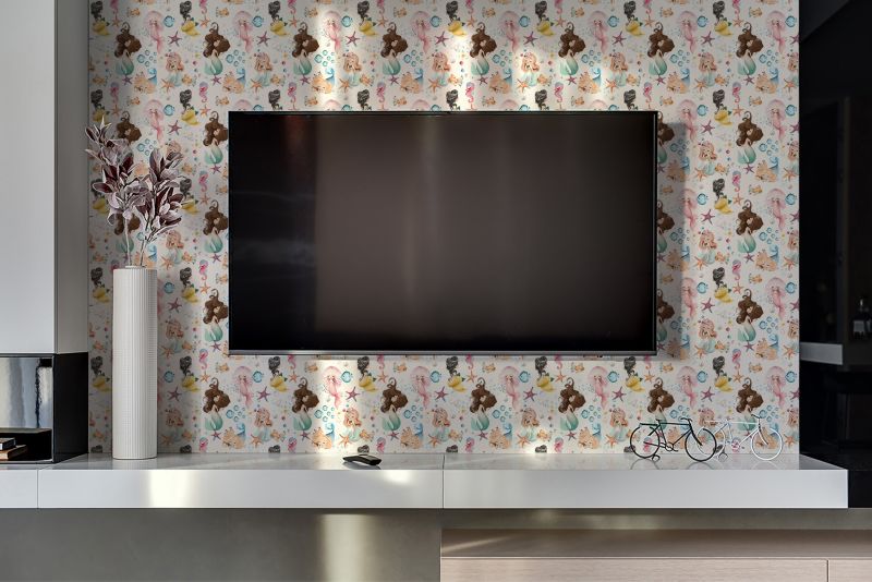 Panel samoprzylepny Tulup 100x50 cm Wzór małej syreny 1 szt.