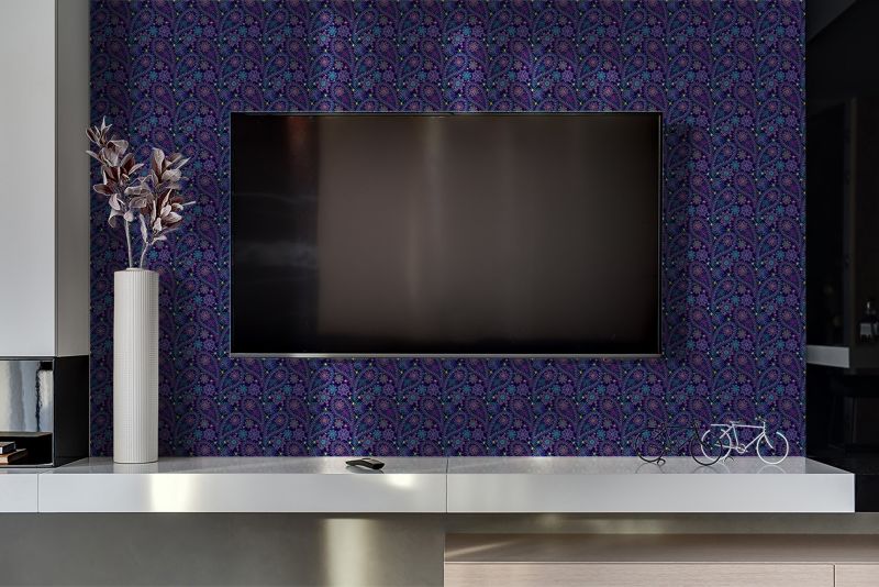 Panel samoprzylepny Tulup 100x50 cm Wzór Paisleya 1 szt.