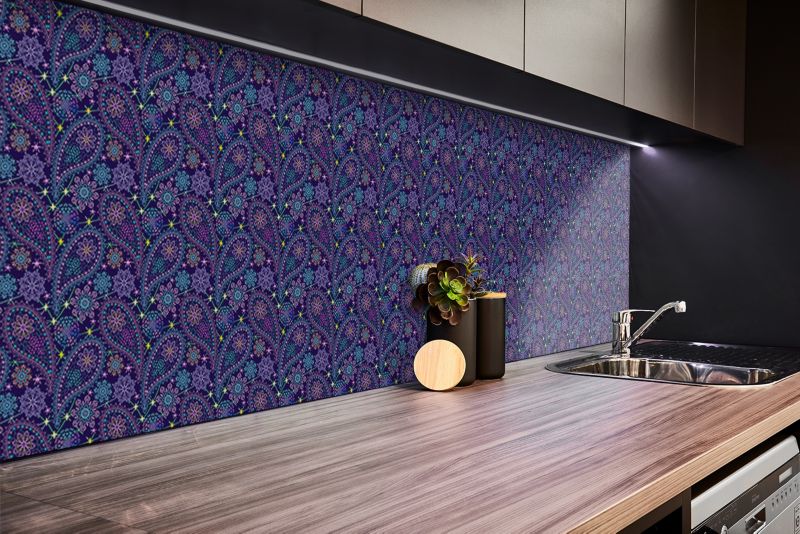 Panel samoprzylepny Tulup 100x50 cm Wzór Paisleya 1 szt.