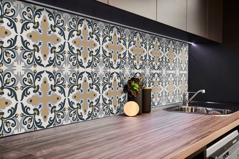 Panel samoprzylepny Tulup 100x50 cm Wzór roślinny 1 szt.