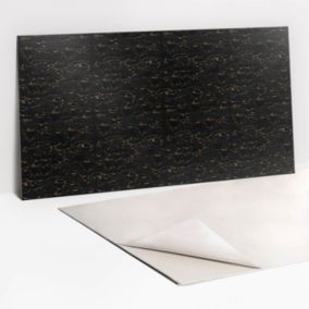 Panel samoprzylepny Tulup 100x50 cm Złote pęknięcia marmuru 1 szt.