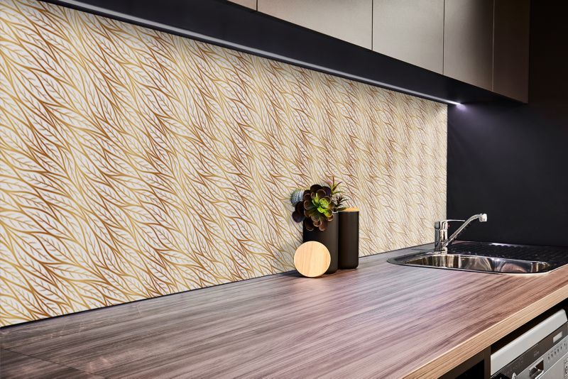 Panel samoprzylepny Tulup 100x50 cm Złoty liść 1 szt.