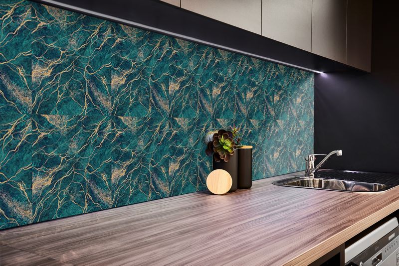 Panel samoprzylepny Tulup 100x50 cm Zielony malachit 1 szt.