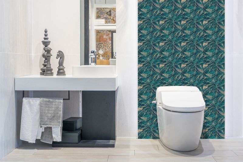 Panel samoprzylepny Tulup 100x50 cm Zielony malachit 1 szt.