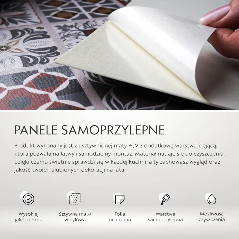 Panel samoprzylepny Tulup Patchwork turecki 100x50 cm 1 szt.