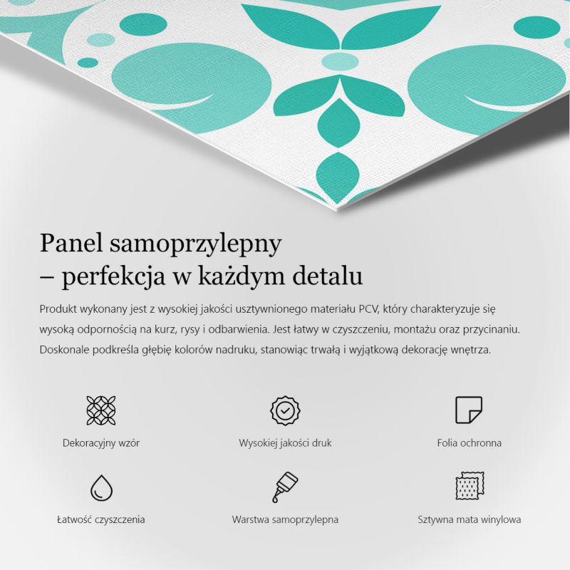 Panel samoprzylepny Wallfluent 120x60 cm Deseniarka jodełkowa w drewnie 1 szt.
