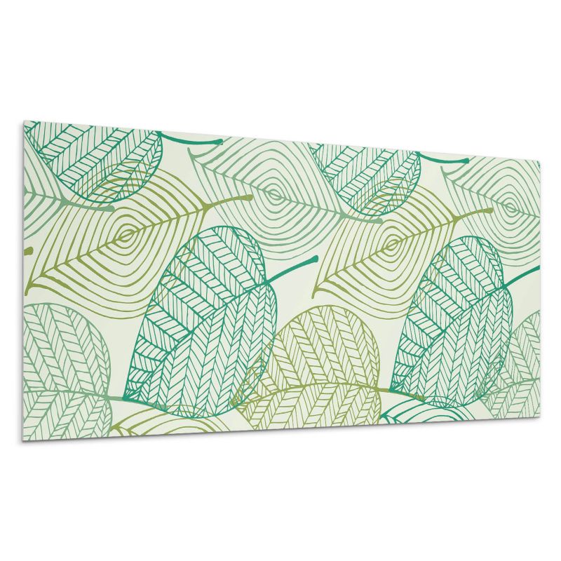 Panel samoprzylepny Wallfluent 120x60 cm Motyw liści z subtelnymi liniami 1 szt.