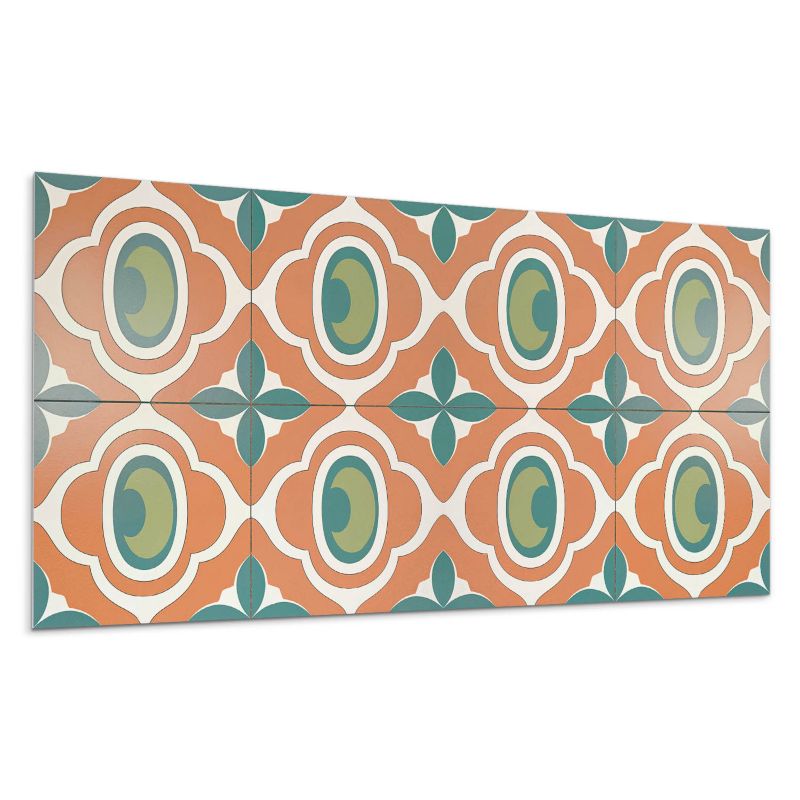 Panel samoprzylepny Wallfluent 120x60 cm Roślinny motyw w formie mozaiki 1 szt.