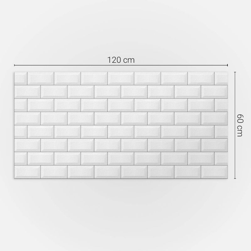Panel samoprzylepny Wallfluent 120x60 cm Wzór cegieł w eleganckim wydaniu 1 szt.