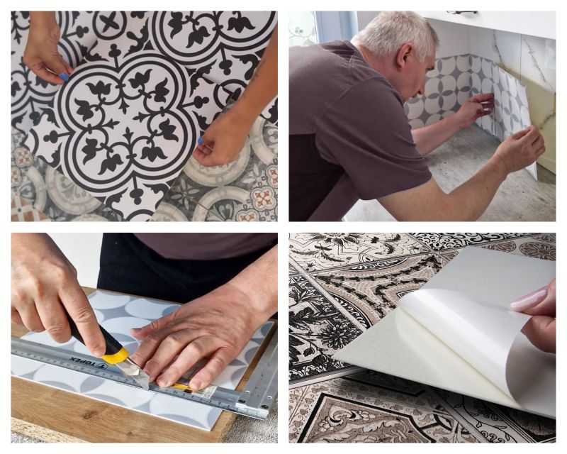 Panel samoprzylepny Wallfluent 120x60 cm Wzór inspirowany naturą 1 szt.