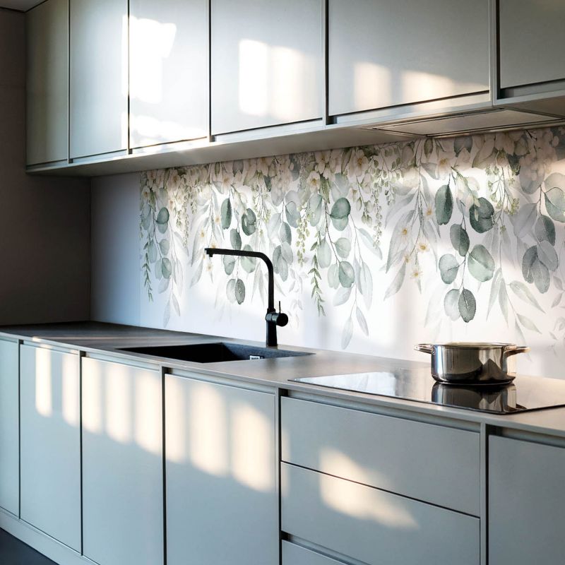 Panel samoprzylepny Wallfluent 120x60 cm Wzory kwiatów i liści 1 szt.