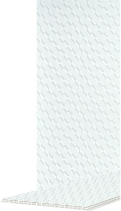 Panel ścienny PCV 2700 x 250 mm biały romb 3,38 m2