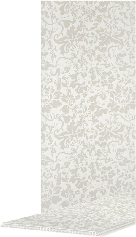 Panel ścienny PCV 2700 x 250 mm srebrny kwiat 3,38 m2