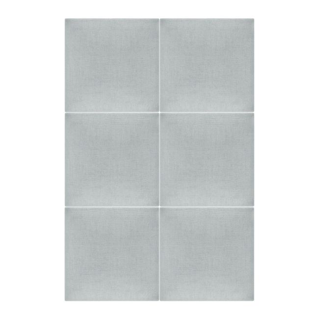 Panel ścienny tapicerowany Stegu Mollis kwadrat 30 x 30 cm srebrny