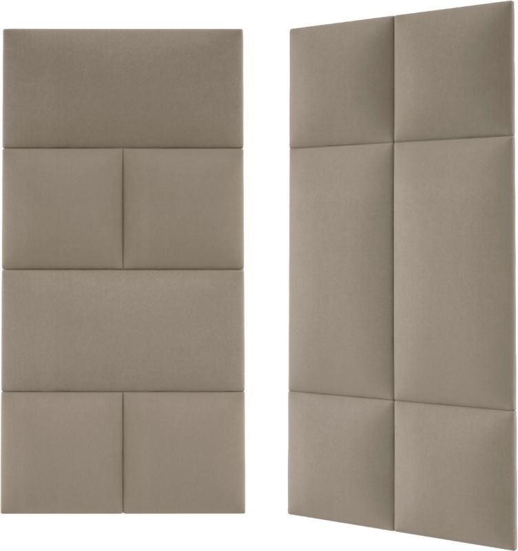 Panel ścienny tapicerowany Stegu Mollis MV09 prostokąt 60 x 30 cm beżowy