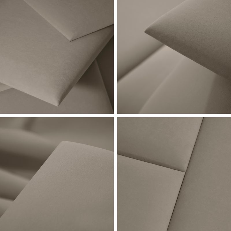 Panel ścienny tapicerowany Stegu Mollis MV09 prostokąt 60 x 30 cm beżowy