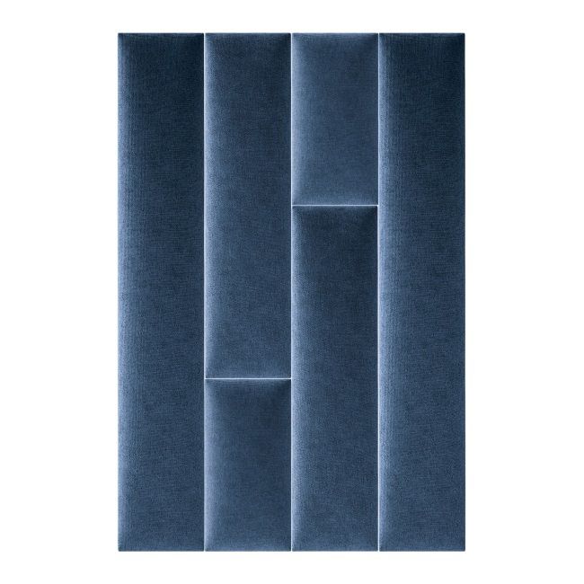 Panel ścienny tapicerowany Stegu Mollis prostokąt 30 x 15 cm granatowy