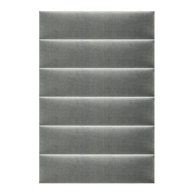 Panel ścienny tapicerowany Stegu Mollis prostokąt 60 x 15 cm antracytowy