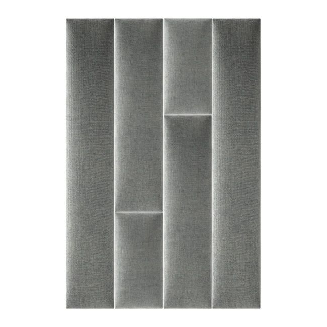 Panel ścienny tapicerowany Stegu Mollis prostokąt 60 x 15 cm antracytowy