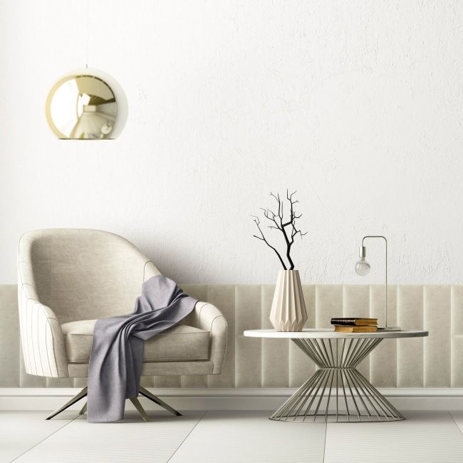 Panel ścienny tapicerowany Stegu Mollis prostokąt 60 x 15 cm piaskowy